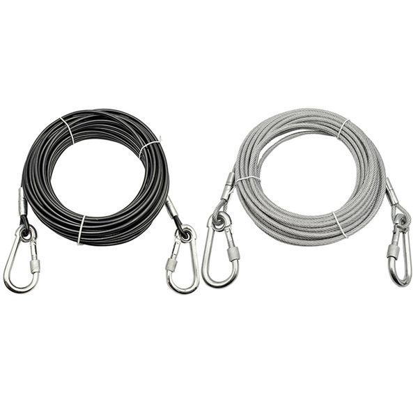 super long dog training leashes indestructible safety anti-bite traction rope pet chain wire rope with buffer springa1
super long dog training leashes indestructible safety anti-bite traction rope pet chain wire rope with buffer springa1