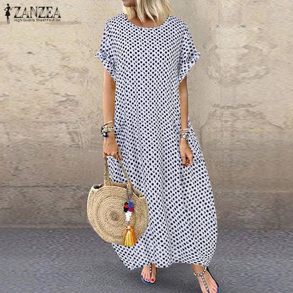 zanzea 2019 bohemian polka dot мешковатых женщины платья лето sundress мода с коротким рукавом туника maxi vestidos женского повседневный ro, Black;gray
zanzea 2019 bohemian polka dot мешковатых женщины платья лето sundress мода с коротким рукавом туника maxi vestidos женского повседневный ro, Black;gray