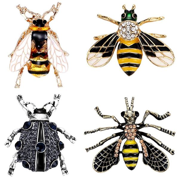 4 pieces animal pattern brooches pins crystal rhinestones animal shape brooches with honeybee designs for halloween accessor, Gray
4 pieces animal pattern brooches pins crystal rhinestones animal shape brooches with honeybee designs for halloween accessor, Gray