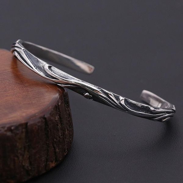 brand new 925 sterling silver bangle bracelets antique silver american vintage hand-made designer jewelry lovely cute gift for women, Black
brand new 925 sterling silver bangle bracelets antique silver american vintage hand-made designer jewelry lovely cute gift for women, Black