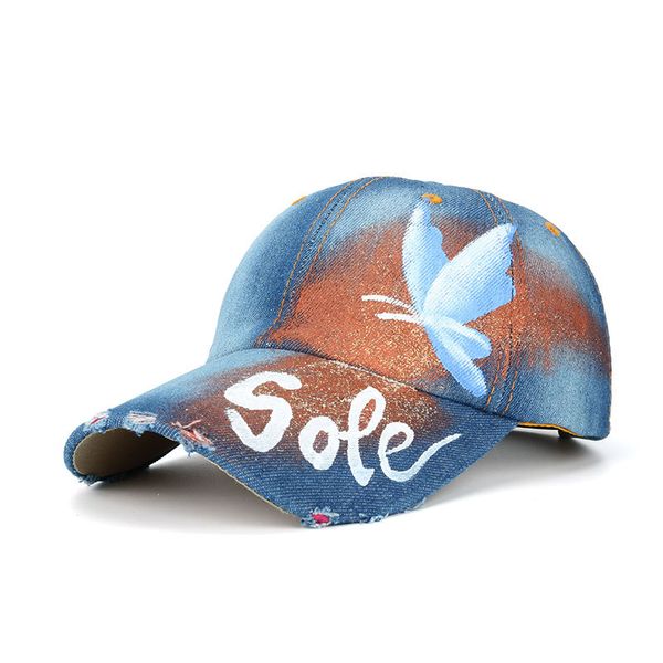 fashion casual denim baseball caps hat spring summer denim hand-painted butterfly men women sun hat outdoor sunshade cap, Blue;gray
fashion casual denim baseball caps hat spring summer denim hand-painted butterfly men women sun hat outdoor sunshade cap, Blue;gray