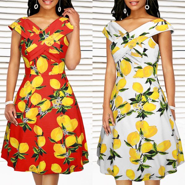2019y european and american cross-border women's dresses summer new classic printed dresses, Black;gray
2019y european and american cross-border women's dresses summer new classic printed dresses, Black;gray