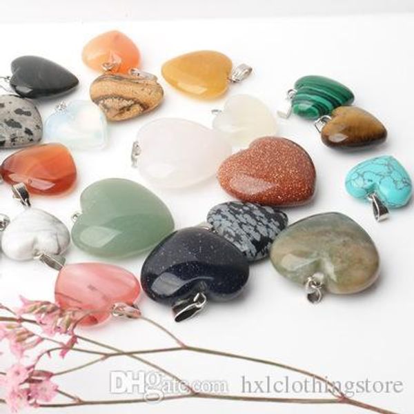 hxlcioth colors natural stone heart pendant amethyst green aventurine pink crystal stone necklace pendant natural stone, Silver
hxlcioth colors natural stone heart pendant amethyst green aventurine pink crystal stone necklace pendant natural stone, Silver