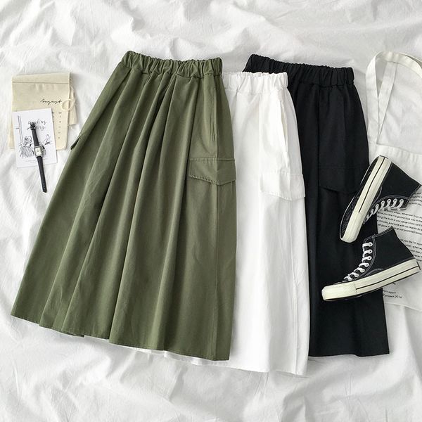 gigogou spring summer long women skirt with pockets high waist a line skirt elegant loose casual female pleated, Black
gigogou spring summer long women skirt with pockets high waist a line skirt elegant loose casual female pleated, Black