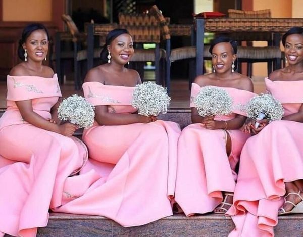 2020 african mermaid long bridesmaid dresses lace applique split wedding guest maid of honor bridesmaids dresses formal dresses evening gown, White;pink
2020 african mermaid long bridesmaid dresses lace applique split wedding guest maid of honor bridesmaids dresses formal dresses evening gown, White;pink