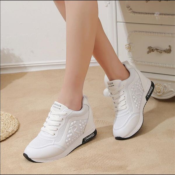 platform wedges women's sneakers spring high increased women's shoes new casual shoes q130, Black;white
platform wedges women's sneakers spring high increased women's shoes new casual shoes q130, Black;white