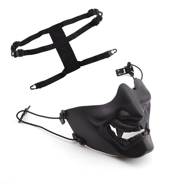 half face mask scary smiling ghost shape adjustable (tactical) headwear protection outdoor sportswear halloween costumes accesso, Black
half face mask scary smiling ghost shape adjustable (tactical) headwear protection outdoor sportswear halloween costumes accesso, Black