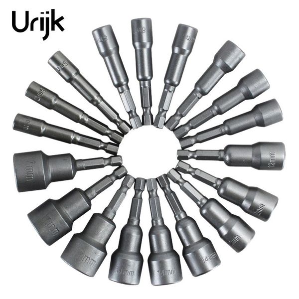 urijk new 1pc 6-19mm hex socket sleeve nozzles 1/4" drill bits adapter electric screwdriver strong magnetic nut driver tool set
urijk new 1pc 6-19mm hex socket sleeve nozzles 1/4" drill bits adapter electric screwdriver strong magnetic nut driver tool set