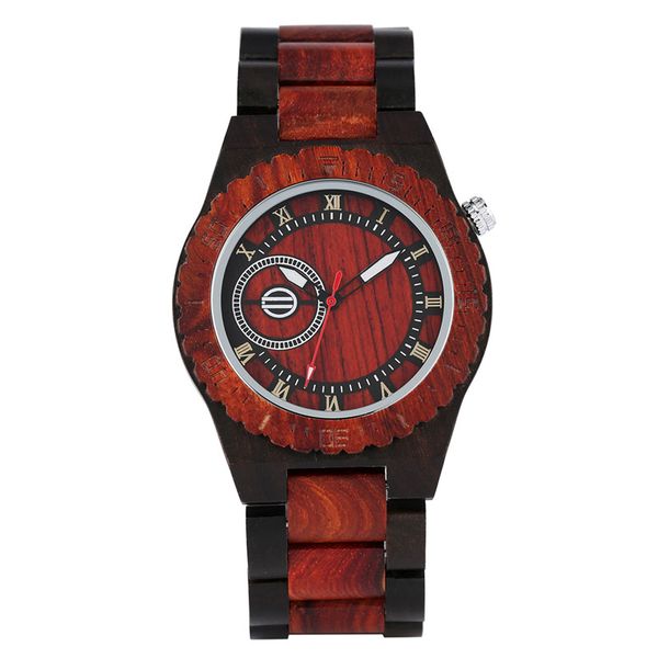 luxury modern watch sandalwood nature wood men's quartz analog display wristwatch brown bamboo bracelet roman number dial reloj, Slivery;brown
luxury modern watch sandalwood nature wood men's quartz analog display wristwatch brown bamboo bracelet roman number dial reloj, Slivery;brown
