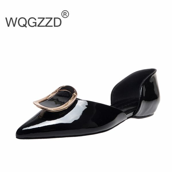 flat shoes women's loafers patent leather metal decoration loafers women casual shoes zapatots mujer, Black
flat shoes women's loafers patent leather metal decoration loafers women casual shoes zapatots mujer, Black