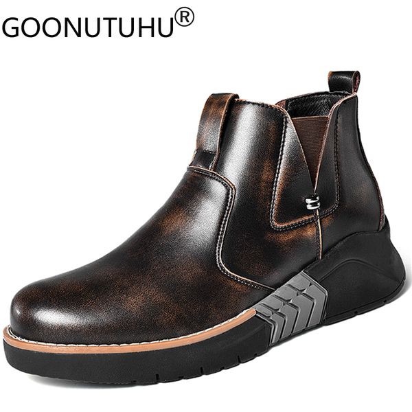 2019 new fashion men's boots casual genuine leather shoes male ankle boot height increasing shoe man nice boots for men, Black
2019 new fashion men's boots casual genuine leather shoes male ankle boot height increasing shoe man nice boots for men, Black