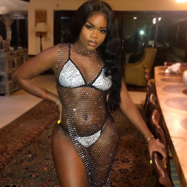 bra set festivalqueen silver full rhinestone two pieces bra set women 2019 elastic bandage diamond underwear bras set, Red;black
bra set festivalqueen silver full rhinestone two pieces bra set women 2019 elastic bandage diamond underwear bras set, Red;black