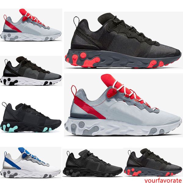 new designer react element 55 running shoes for men womens jade solar red triple black white royal red sports sneakers shoes size 36-45
new designer react element 55 running shoes for men womens jade solar red triple black white royal red sports sneakers shoes size 36-45