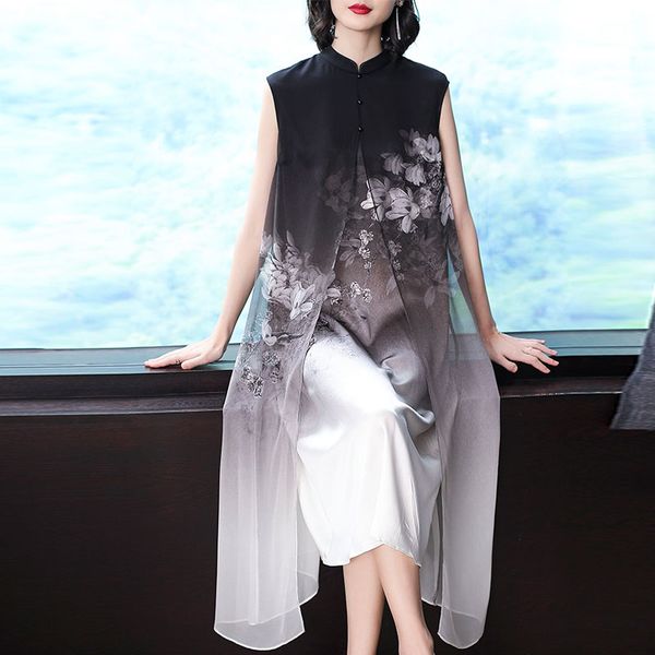 new arrival short sleeve long dress qipao silk chinese dress chinese style elegant cheongsam plus size l xl xxl 3xl, Black;gray
new arrival short sleeve long dress qipao silk chinese dress chinese style elegant cheongsam plus size l xl xxl 3xl, Black;gray