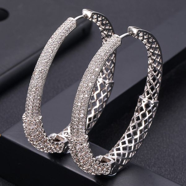 janeklly trendy geometric bambo hoop earrings for women accessories full cubic zirconia earrings jewelry pendientes mujer moda, Golden;silver
janeklly trendy geometric bambo hoop earrings for women accessories full cubic zirconia earrings jewelry pendientes mujer moda, Golden;silver
