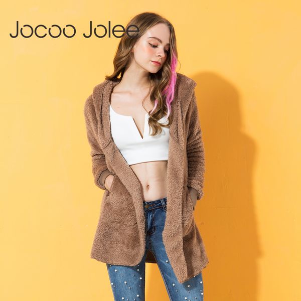jocoo jolee elegant faux fur coat women 2018 autumn winter warm soft zipper fur jacket female plush overcoat casual outerwear, Black
jocoo jolee elegant faux fur coat women 2018 autumn winter warm soft zipper fur jacket female plush overcoat casual outerwear, Black