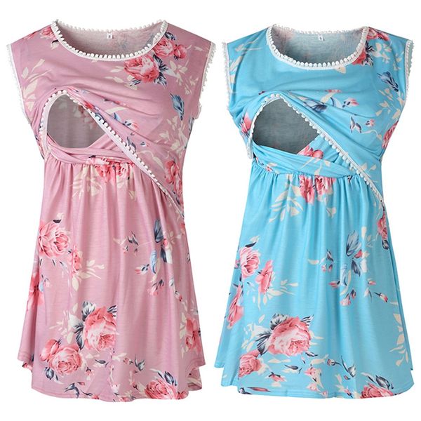 new maternity blouse women maternity sleeveless floral print nursing tank for breastfeeding drop shipping, White
new maternity blouse women maternity sleeveless floral print nursing tank for breastfeeding drop shipping, White