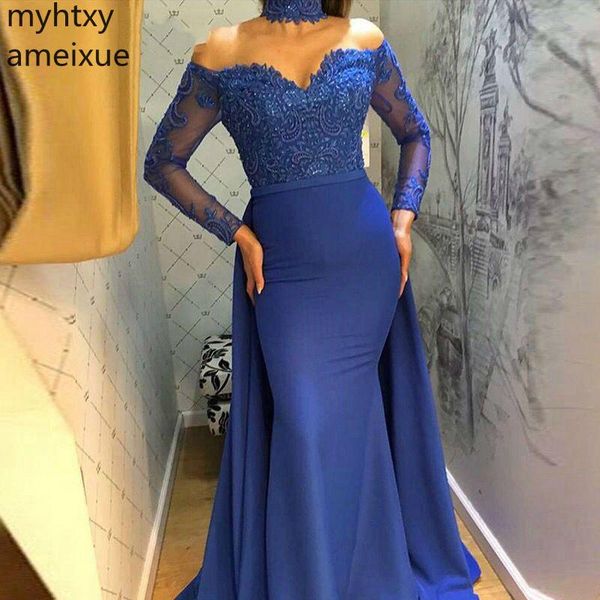 new arrival long sleeve for women plus size evening dress 2019 abiye gece elbisesi royal blue gowns mermaid robe longue soiree, White;black
new arrival long sleeve for women plus size evening dress 2019 abiye gece elbisesi royal blue gowns mermaid robe longue soiree, White;black