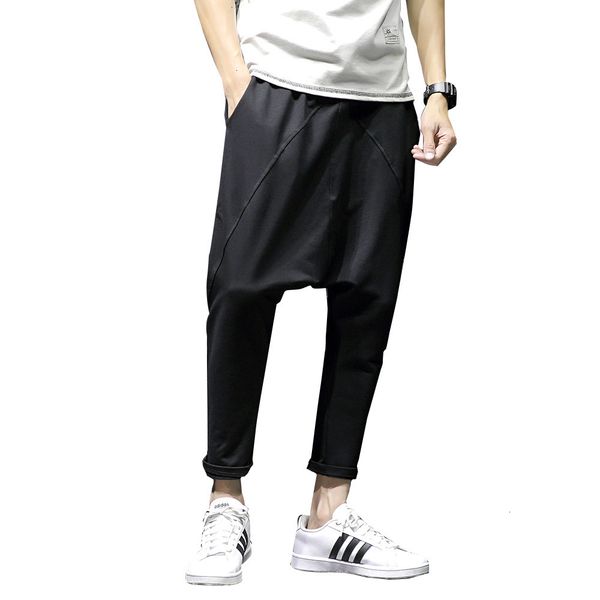 men pants casual drape drop crotch harem hip hop pants trouser baggy dancing gothic punk style harem men legible 5xl, Black
men pants casual drape drop crotch harem hip hop pants trouser baggy dancing gothic punk style harem men legible 5xl, Black