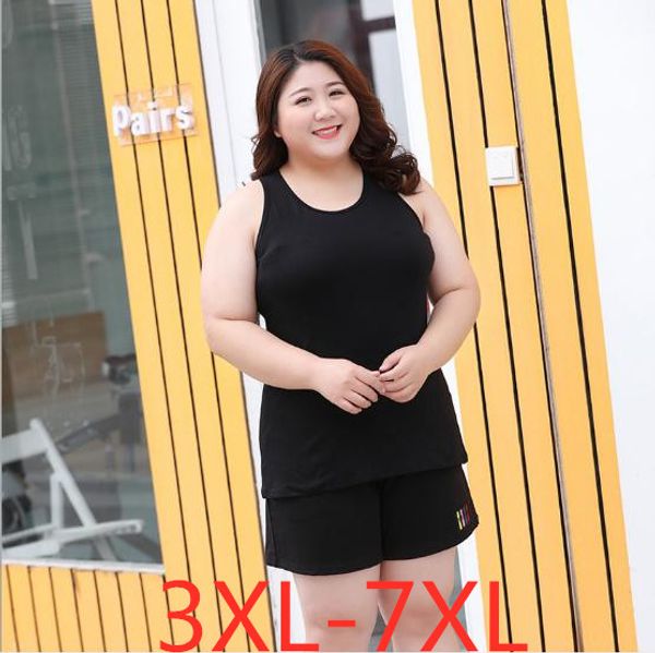 2019 summer plus size tank for women loose casual sleeveless elastic vest black wowan large size vests 3xl 4xl 5xl 6xl 7xl, White
2019 summer plus size tank for women loose casual sleeveless elastic vest black wowan large size vests 3xl 4xl 5xl 6xl 7xl, White