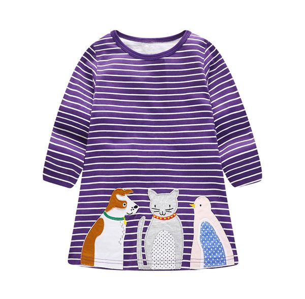 toddler baby girls striped dress kids cartoon animals patch dog cat bird long sleeved children casual princess dresses 2-7t a20, Red;yellow
toddler baby girls striped dress kids cartoon animals patch dog cat bird long sleeved children casual princess dresses 2-7t a20, Red;yellow