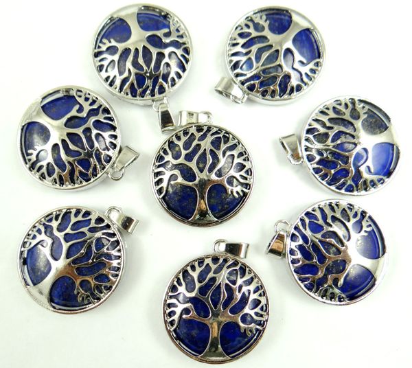 natural stone quartz crystal lapis turquoises silver color tree of life round shaped etc pendant for diy jewelry making necklace 
natural stone quartz crystal lapis turquoises silver color tree of life round shaped etc pendant for diy jewelry making necklace