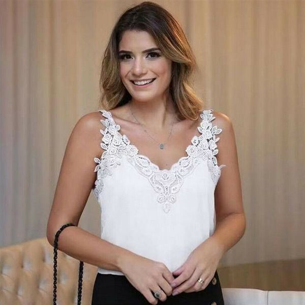 новые женщины кружева ремешками без рукавов камзол жилет майка шелк cami атласный эффект женщины топы, White
новые женщины кружева ремешками без рукавов камзол жилет майка шелк cami атласный эффект женщины топы, White