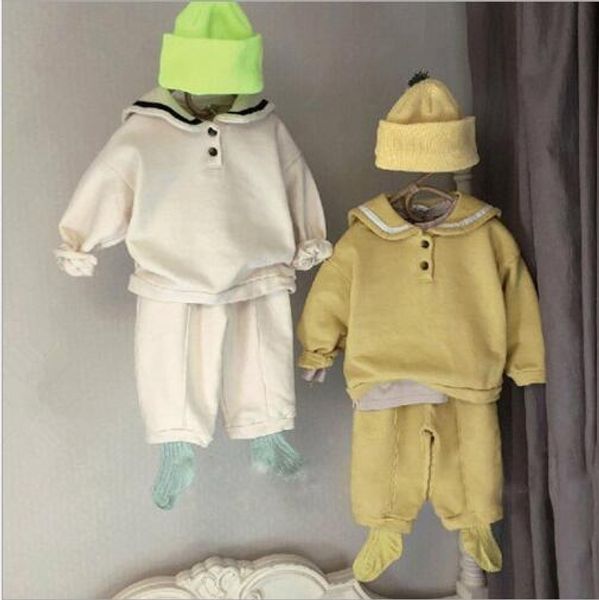 2019 korean style girls boys 2 pcs set sweatshirt+long pants autumn winter cotton fashion kids suits 1-7 years pq216, White
2019 korean style girls boys 2 pcs set sweatshirt+long pants autumn winter cotton fashion kids suits 1-7 years pq216, White