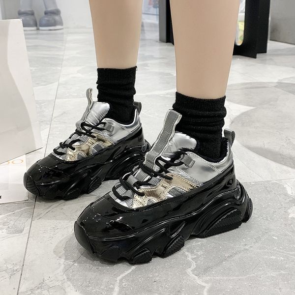 chunky sneaker women flat platform shoes spring breathable fashion outdoor casual silver thick bottom ladies shoes
chunky sneaker women flat platform shoes spring breathable fashion outdoor casual silver thick bottom ladies shoes
