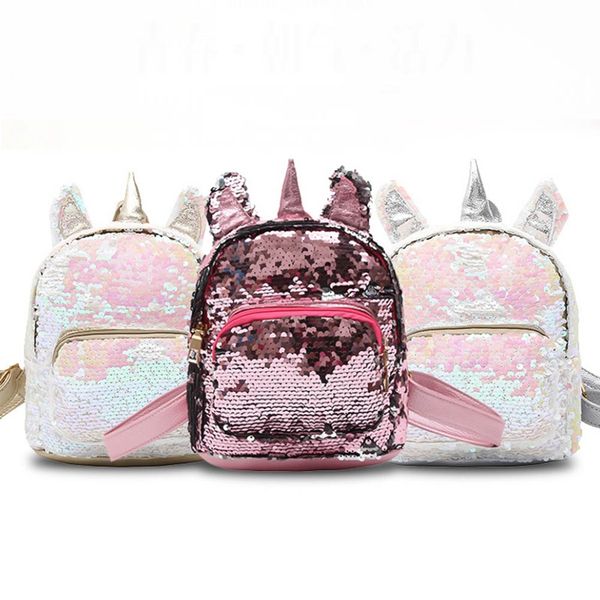 1 pc cute sequined unicorn backpack children cartoon primary school bags book capacity bags satchel for child 2-5 years old new
1 pc cute sequined unicorn backpack children cartoon primary school bags book capacity bags satchel for child 2-5 years old new
