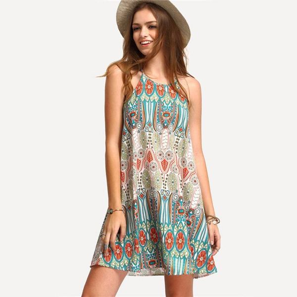 plus size 5xl women summer dress vestidos boho printed sleeveless mini dress loose casual female short beach style, Black;gray
plus size 5xl women summer dress vestidos boho printed sleeveless mini dress loose casual female short beach style, Black;gray