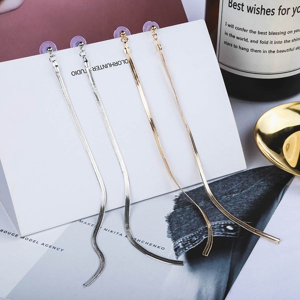 new arrival gold/silver color long tassel dangle earrings metal hanging drop earring for women bohemian bride party jewelry gift
new arrival gold/silver color long tassel dangle earrings metal hanging drop earring for women bohemian bride party jewelry gift