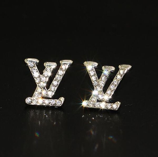 luxury designer stud earrings for women jewelry shining silver color a+ crystal letter earrings with diamond pearl for party gift, Golden
luxury designer stud earrings for women jewelry shining silver color a+ crystal letter earrings with diamond pearl for party gift, Golden