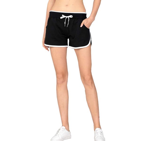 women's shorts girls ladies running gym workout high waist patchwork skinny casual lady silvery egde short pants, White;black
women's shorts girls ladies running gym workout high waist patchwork skinny casual lady silvery egde short pants, White;black