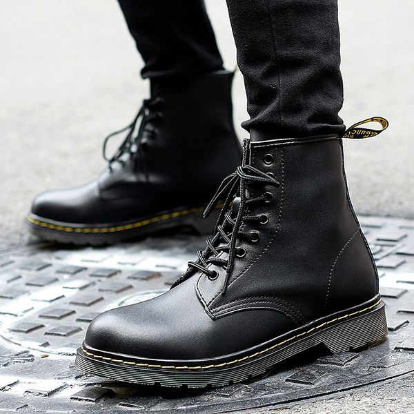 2019 new trend pu leather boots men inside fur working boots men comfortable mens fur boot hard-wearing casual, Black
2019 new trend pu leather boots men inside fur working boots men comfortable mens fur boot hard-wearing casual, Black