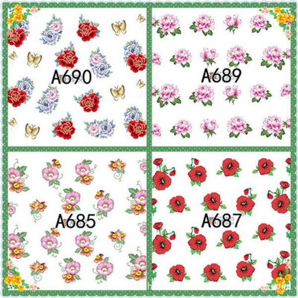 5sheet flower nail water stickers designs nail art stickers decals makeup diy water tattoos manicure a673-696, Black
5sheet flower nail water stickers designs nail art stickers decals makeup diy water tattoos manicure a673-696, Black