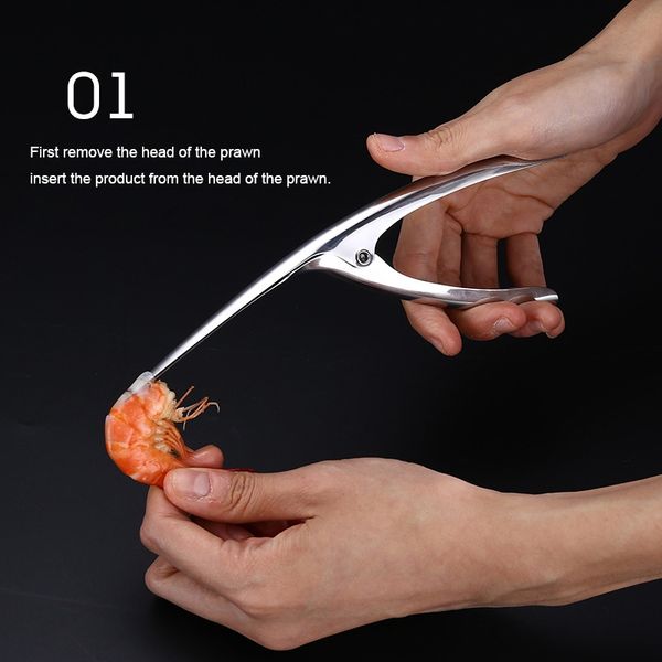 peelers portable stainless steel prawn shrimp deveiner peel device creative kitchen tools remover peel device one pieces
peelers portable stainless steel prawn shrimp deveiner peel device creative kitchen tools remover peel device one pieces