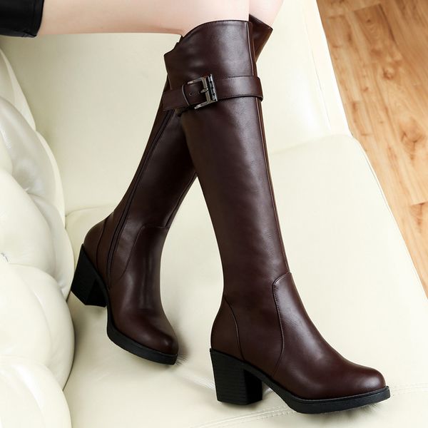 new Centennial in autumn and winter boots with coarse British high tube BIKER BOOTS high-heeled shoes women boot, Black
new Centennial in autumn and winter boots with coarse British high tube BIKER BOOTS high-heeled shoes women boot, Black