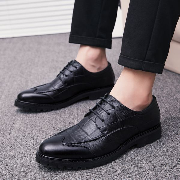 2019 spring trend england fashion new style business casual korean-style black and white with pattern small leather shoes men's
2019 spring trend england fashion new style business casual korean-style black and white with pattern small leather shoes men's
