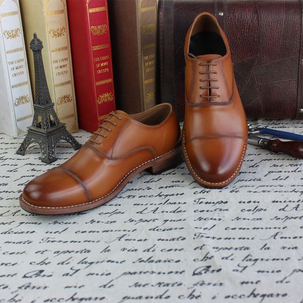 goodyear handmade color cow leather business custom-made shoes calfskin sole custom, Black
goodyear handmade color cow leather business custom-made shoes calfskin sole custom, Black