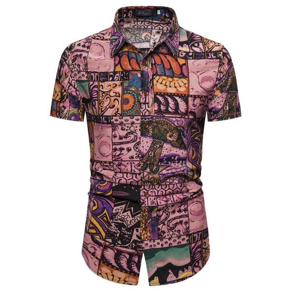 klv fashion autumn casual men shirt slim fit collar print linen shirt short-sleeved male floral social masculina 2020 new 0408, White;black
klv fashion autumn casual men shirt slim fit collar print linen shirt short-sleeved male floral social masculina 2020 new 0408, White;black