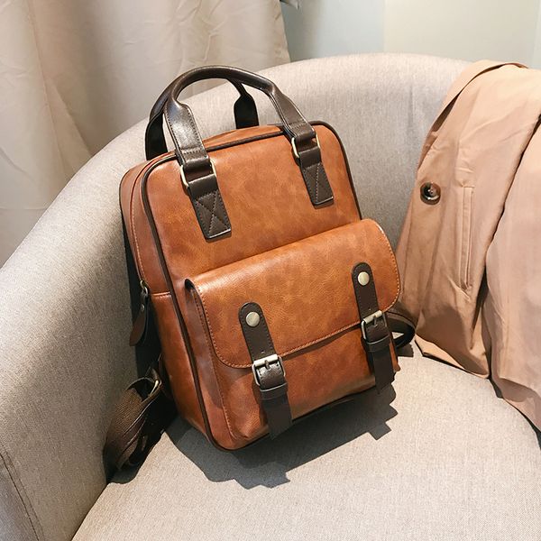 2019 mochila feminina anti theft school bags waterproof travel vintage lapbrown leather big backpack women korean designer
2019 mochila feminina anti theft school bags waterproof travel vintage lapbrown leather big backpack women korean designer