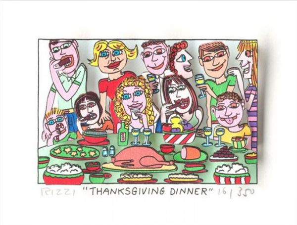 james rizzi - thanksgiving dinner home decor handpainted oil painting on canvas wall art canvas pictures 191222
james rizzi - thanksgiving dinner home decor handpainted oil painting on canvas wall art canvas pictures 191222