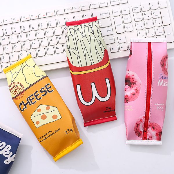 korean creative snack pen bag korean simple female junior high school student small fresh and lovely stationery bag
korean creative snack pen bag korean simple female junior high school student small fresh and lovely stationery bag