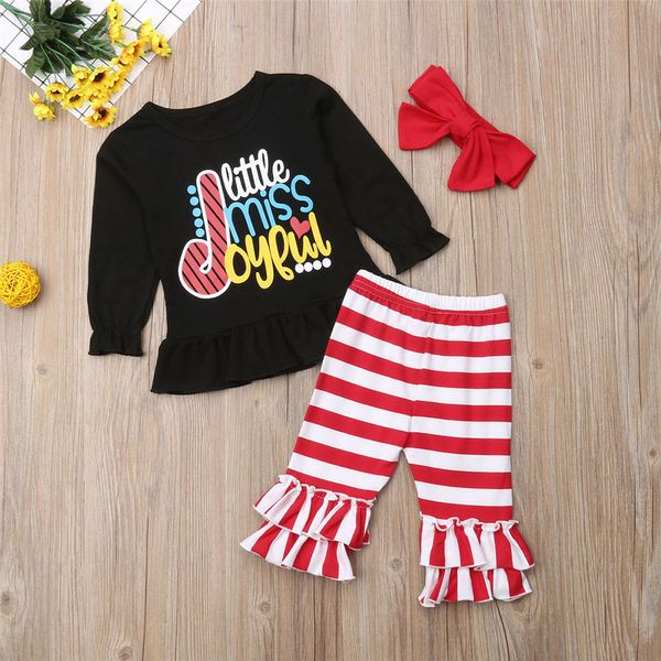 kids baby girls christmas long ruffle sleeve t-shirt +bell bottoms flares pants 3pcs outfits set roupas infantis menina 710, White
kids baby girls christmas long ruffle sleeve t-shirt +bell bottoms flares pants 3pcs outfits set roupas infantis menina 710, White