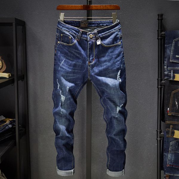 men's jeans 2021 men cotton straight classic spring autumn male denim pants overalls size 28-38, Blue
men's jeans 2021 men cotton straight classic spring autumn male denim pants overalls size 28-38, Blue