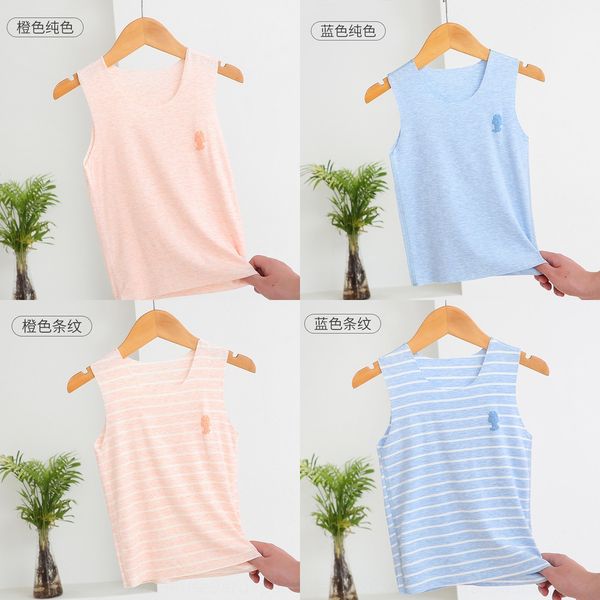 3jmi4 children's regenerated fiber vest skin-friendly and comfortable pure cotton base wide shoulder underwear shirt vest shirt tracele, Blue
3jmi4 children's regenerated fiber vest skin-friendly and comfortable pure cotton base wide shoulder underwear shirt vest shirt tracele, Blue
