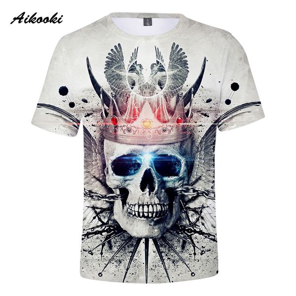 aikooki skull t shirts men/women summer cool 3d short sleeve t-shirt boys/girls tshirt king of the skull breathable, White;black
aikooki skull t shirts men/women summer cool 3d short sleeve t-shirt boys/girls tshirt king of the skull breathable, White;black