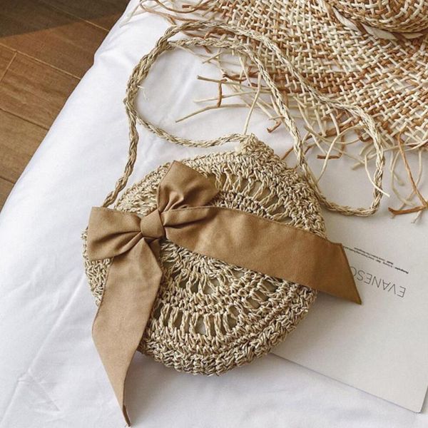 bow round crossbody bag 2020 summer new quality weaving women's handbag hollow shoulder crossbody bag straw beach
bow round crossbody bag 2020 summer new quality weaving women's handbag hollow shoulder crossbody bag straw beach