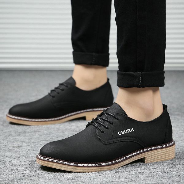 fashion men comfortable office dress shoes 2019 leather formal men casual flats shoes a53-06, Black
fashion men comfortable office dress shoes 2019 leather formal men casual flats shoes a53-06, Black